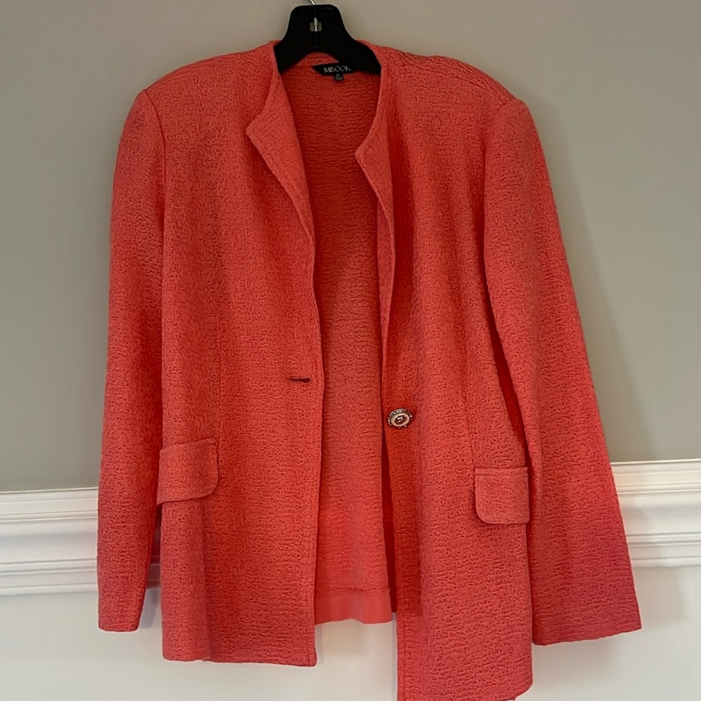 Peach misook  blazer,medium